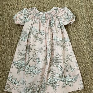 Smocked Toddler Girl Dress